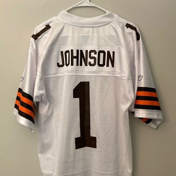 NFL Equipment Cleveland Browns white and black short sleeve shirt size M - Picture 3 of 10